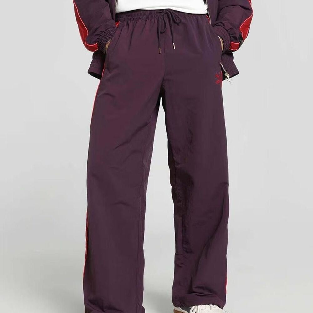 Mens Puma Oversized Track Pants in Purple and Red Size Small NWT